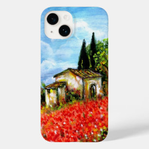 PAPOILAS EM TOSCÂNIA/paisagem com campos de flor