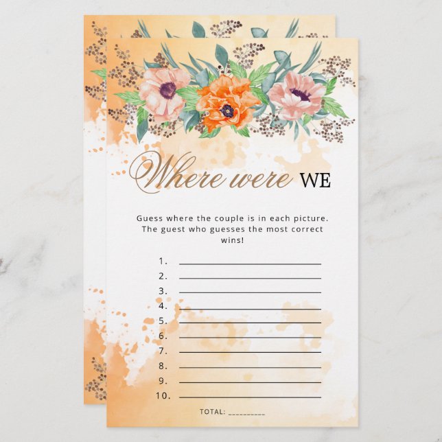 Papoulas onde estávamos jogo de chá de panela (Frente/Verso)