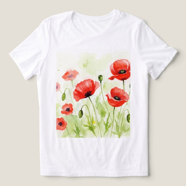 Papoulas vermelhas (Design frontal)