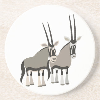Par bonito de Porta copos de Oryxes de Cartoon