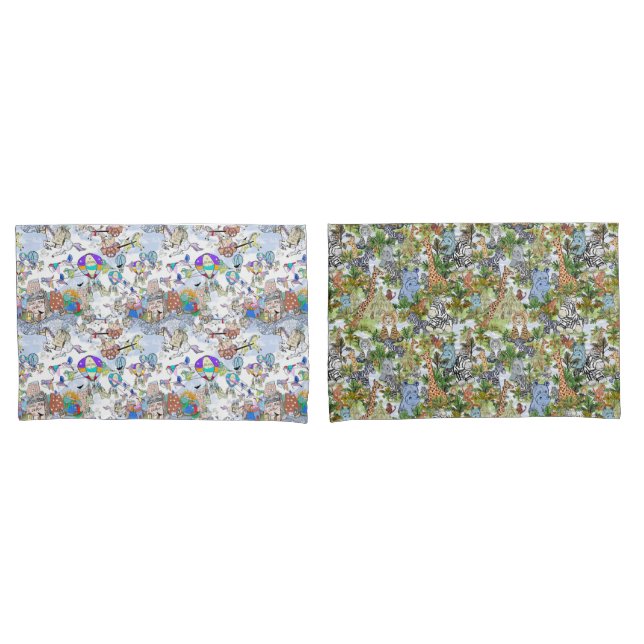 Par de almofada de diversão infantil (Frente - conjunto)