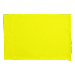 Par de caixa do Travesseiro amarelo-limão