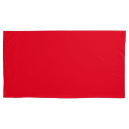 Par de caixa do Travesseiro do tamanho do rei verm