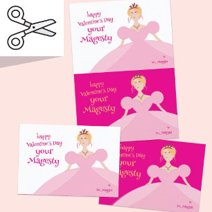 Par de Cartões de São Valentim da Princesa Bonita