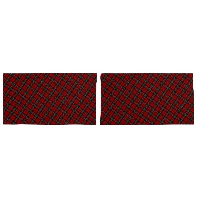 Par De Cobrir De Mala Luminosa - Tartan Vermelho (Frente - conjunto)
