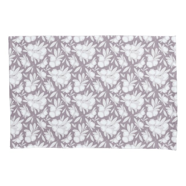 Par de esboço de berço botânico de travesseiros (Frente-Esquerda)