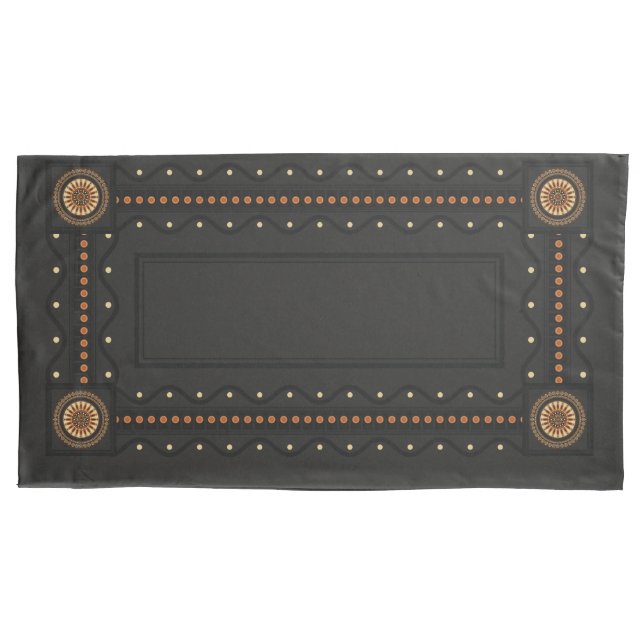 Par de estilo Buchero Etruscan de capas 20x40 trav (Frente-Esquerda)