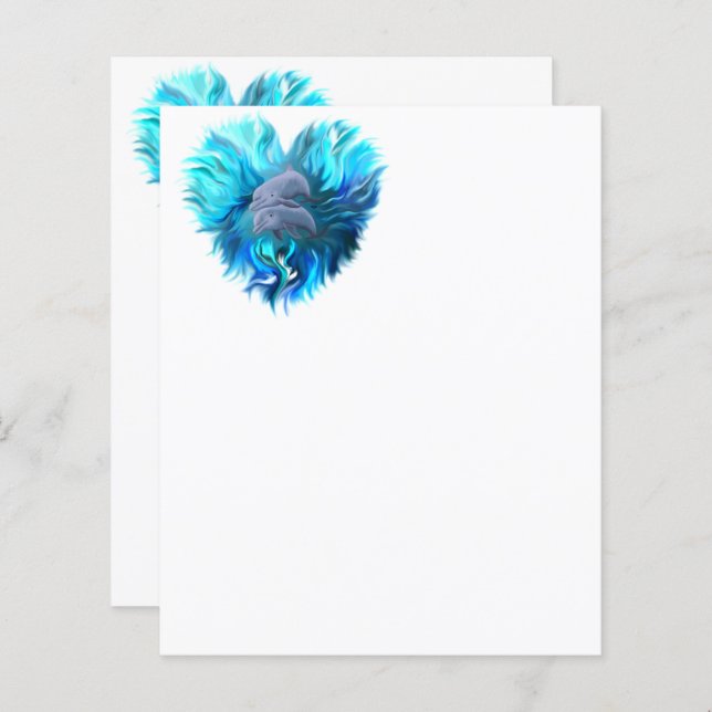 Par de golfinhos (Frente/Verso)