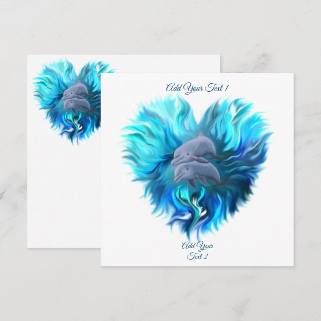 Par de golfinhos (Frente/Verso)