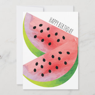 Par Melancia Aquarela Verão Aniversário
