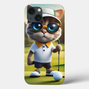 "Par-tee Time: The Legal Cat's Golf Swing!"
