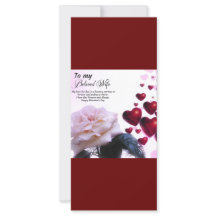 Para a amada esposa, Feliz dia de os namorados