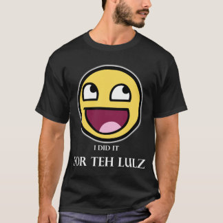 Para a camisa de Lulz (escuro e branco)