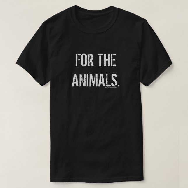 Para a camisa dos animais (preto) (Frente do Design)