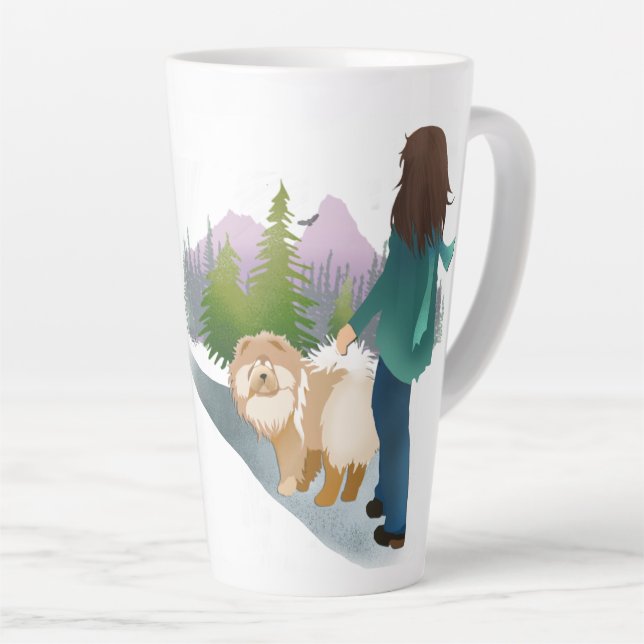 PARA A FLORESTA - Caneca Chow-Latte (Ângulo direito)