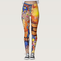 Para a lua e para trás Leggings