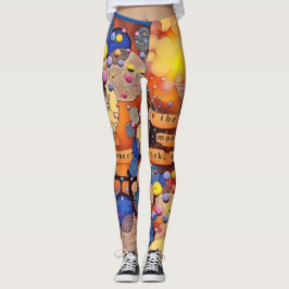 Para a lua e para trás Leggings