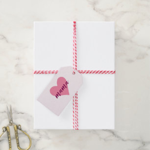 Para a mamãe com amor: etiqueta de presente de cor