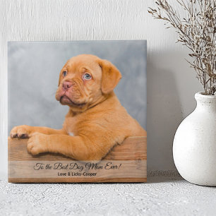 Para a melhor mãe de cão, Foto e Texto personaliza