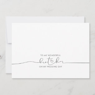 Para a mensagem do meu irmão de casamento da manhã