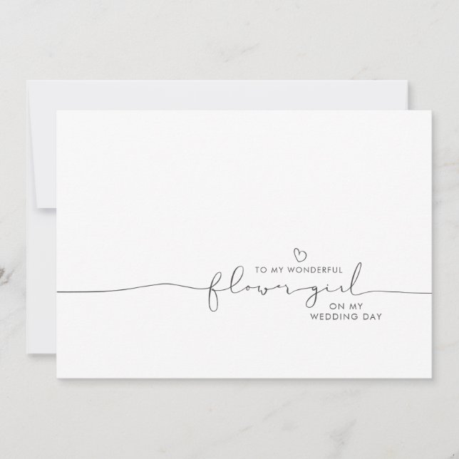 Para a minha garota florescente, Mensagem de Casam (Frente)