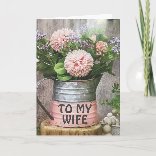 PARA A MINHA INCRÍVEL **ESPOSA** CARTÃO DE ANIVERS (Frente)