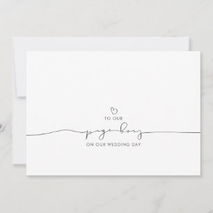 Para a nossa mensagem de casamento do garoto da ma