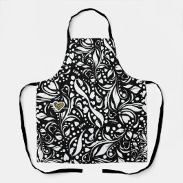 Para a Vida Black Apron por Adiela Akoo