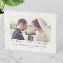 Para Amar e Valorizar Foto de Casamento Personaliz