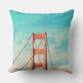 Para Ambientes Externos Almofada Exterior Retro Golden Gate São Francisco