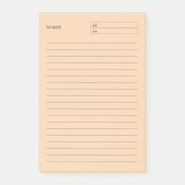 Para Anotar Bloco de Bloco de Notas - Notas de Pos (Frente)