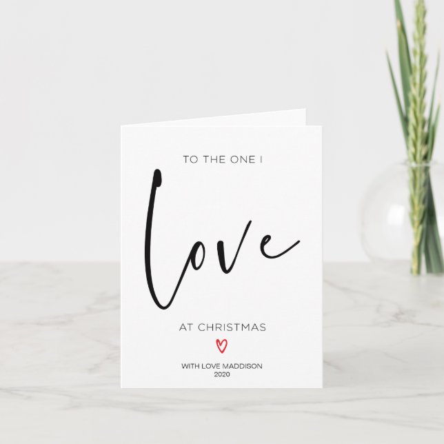 Para aquele que eu amo, cartão de Natal para o noi (Frente)