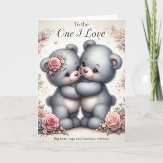Para aquele que eu amo o cartão de aniversário