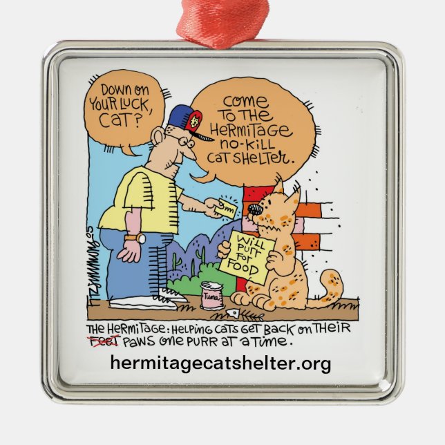 Para baixo no ornamento do gato da sorte (Frente)