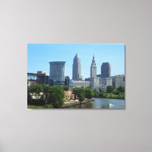 Para baixo pelo impressão das canvas de Cleveland