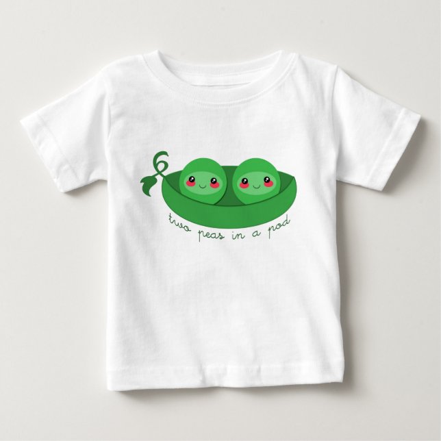 Para Bebê 2 ERVILHAS em uma VAGINHA - camiseta (Frente)