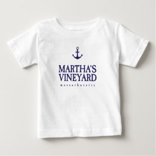 Para Bebê A Camiseta do Vineyard da Martha