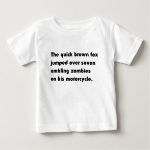 Para Bebê A Raposa Marrom Rápida Pulou Sobre... Camiseta Pan