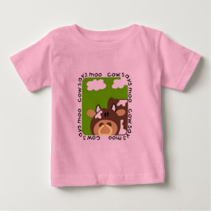 Para Bebê A vaca diz o camiseta e os presentes do MOO