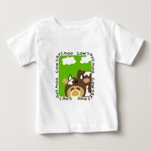 Para Bebê A vaca diz o camiseta e os presentes do MOO