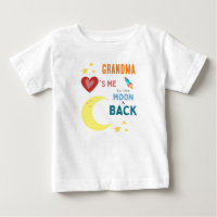 A vovó me ama à lua e volta à camiseta