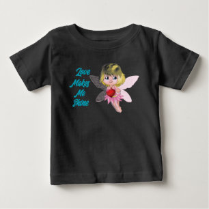 Para Bebê Amor Me Faz Brigar Camiseta De Crianças - Bonito D