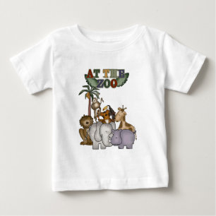 Para Bebê Animais no camiseta e nos presentes do jardim