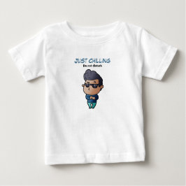 Para Bebê Apenas relaxando camiseta menino