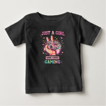 Apenas Uma Garota Que Ama Jogos Camiseta de Gamer 