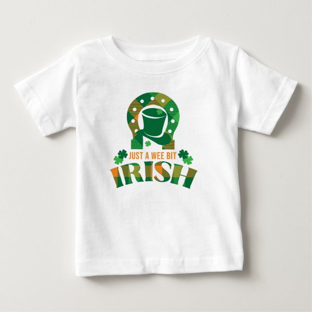 Para Bebê Apenas Uma Pequena Camiseta Irlandesa Toddler (Frente)