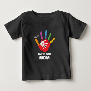 Para Bebê Autismo Personalizado Conscientista Mãe Camiseta