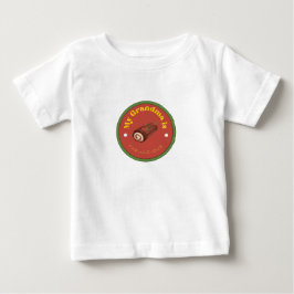 Para Bebê Baby Camiseta de Jersey Fino - Minha Avó é Fab-Ulo