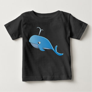 Para Bebê Baleia - de Camiseta Baby Fine Jersey