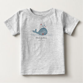 Para Bebê Baleia do Mar de Cute | Baby Boy | Camiseta
